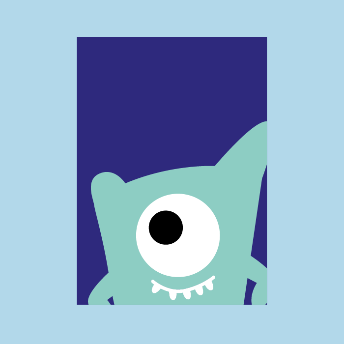 postkaart monster logo